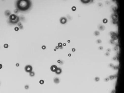 Photo of bubbles in water